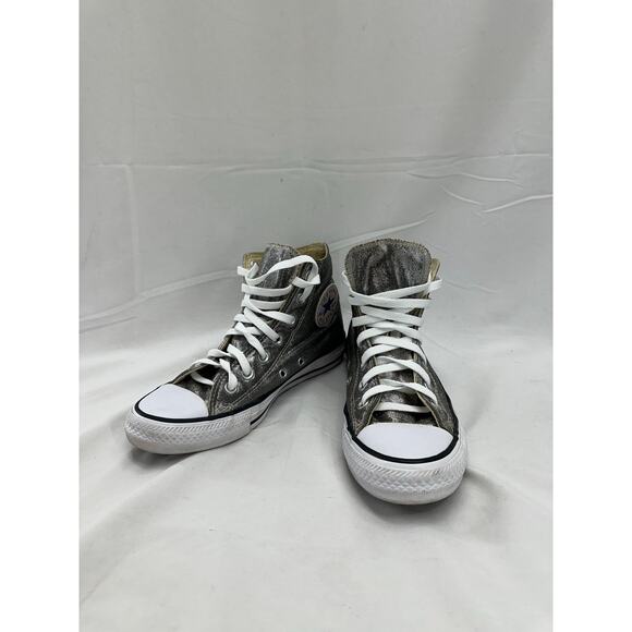 Converse Allstar silver metallic sneakers 7 - Picture 3 of 6